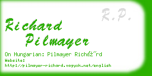 richard pilmayer business card